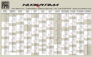 Calendario Nuova Fima Spagna